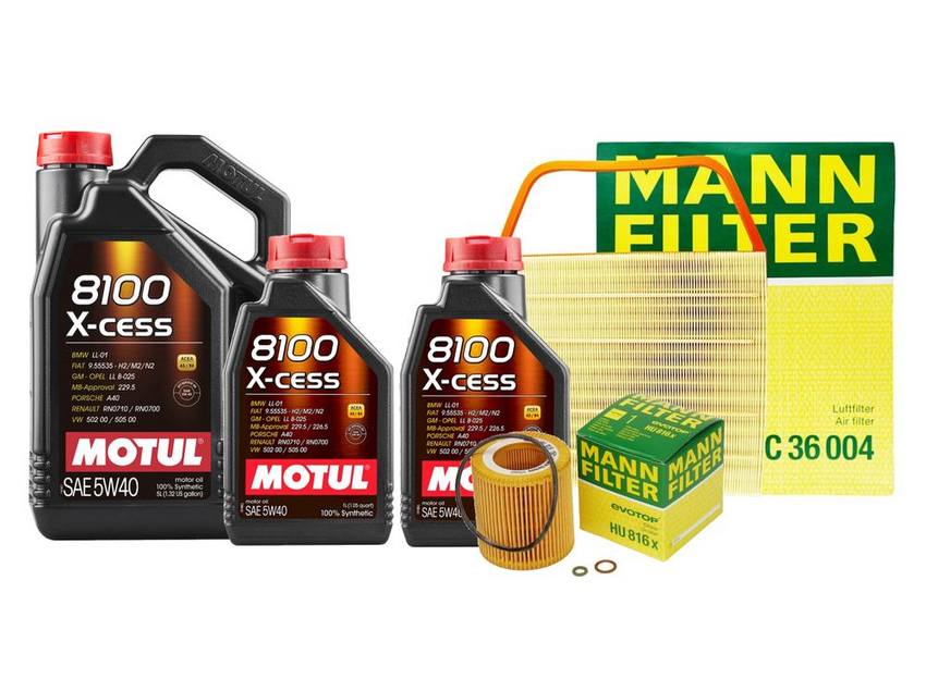 BMW Engine Oil Change Kit - Motul 11427953129 (5W40) (X-CESS 8100)